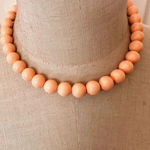 Park Lane peach beaded necklace